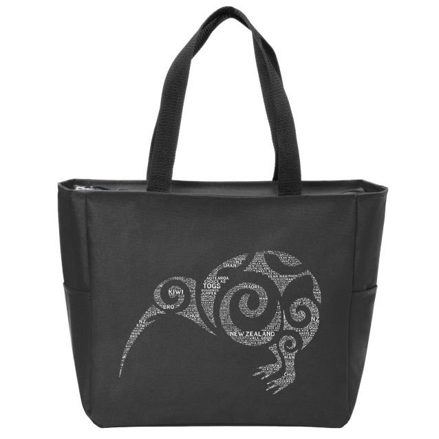 Kiwi New Zealand Slang For Maori Nz New Zealander Zip Tote Bag