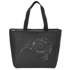 Kiwi New Zealand Slang For Maori Nz New Zealander Zip Tote Bag