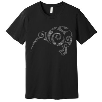 Kiwi New Zealand Slang For Maori Nz New Zealander Premium T-Shirt