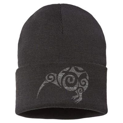 Kiwi New Zealand Slang For Maori Nz New Zealander Sustainable Knit Beanie