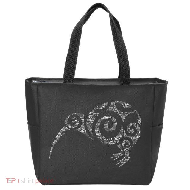 Kiwi New Zealand Slang For Maori Nz New Zealander Zip Tote Bag