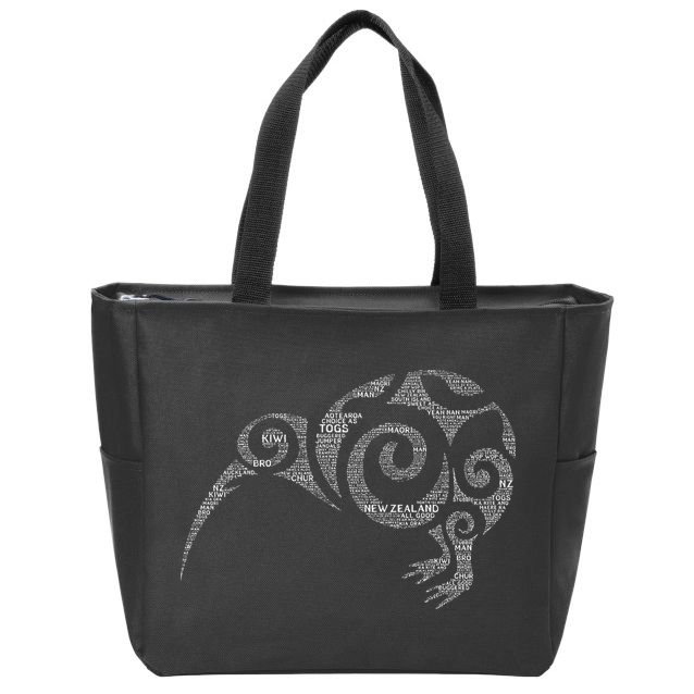 Kiwi New Zealand Slang For Maori Nz New Zealander Zip Tote Bag