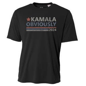 Kamala Obviously 2024 Presidential Election President Kamala Cooling Performance Crew T-Shirt