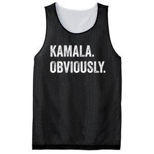 Kamala. Obviously. A Vote For 2024 President Kamala Harris Mesh Reversible Basketball Jersey Tank