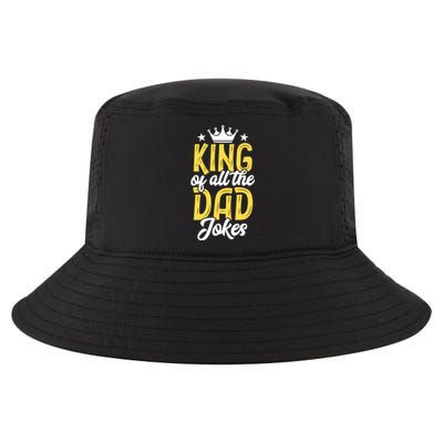 King Of All The Dad Jokes Fathers Day Papa Humor Gift Cool Comfort Performance Bucket Hat