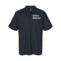 Kamala. Obviously. A Vote For 2024 President Kamala Harris Softstyle Adult Sport Polo