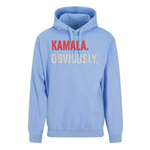 Kamala. Obviously. A Vote For 2024 President Kamala Harris Unisex Surf Hoodie