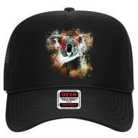 Koala Colorful High Crown Mesh Back Trucker Hat