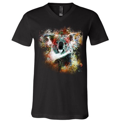 Koala Colorful V-Neck T-Shirt