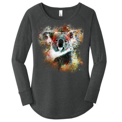 Koala Colorful Women's Perfect Tri Tunic Long Sleeve Shirt