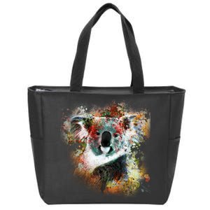 Koala Colorful Zip Tote Bag