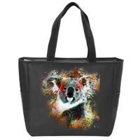 Koala Colorful Zip Tote Bag