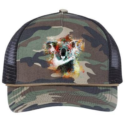 Koala Colorful Retro Rope Trucker Hat Cap