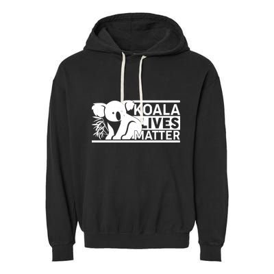Koala Lives Matter Garment-Dyed Fleece Hoodie