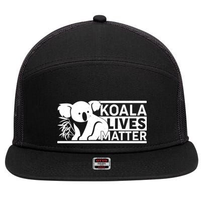 Koala Lives Matter 7 Panel Mesh Trucker Snapback Hat