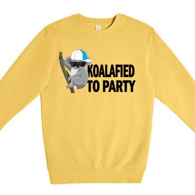 Koalafied To Party Premium Crewneck Sweatshirt