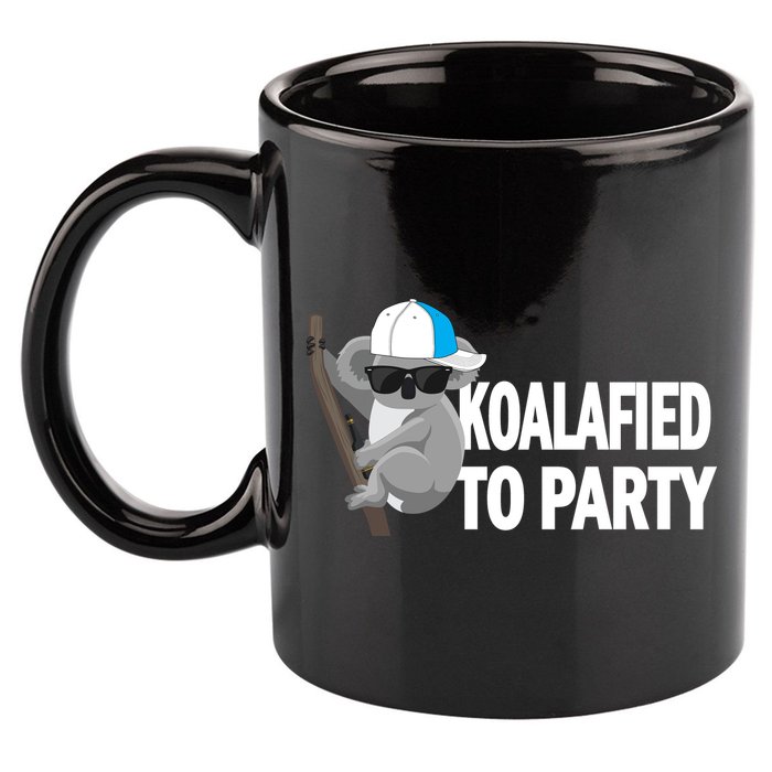 Koalafied To Party 11oz C Handle Ceramic Mug