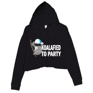 Koalafied To Party Crop Fleece Hoodie