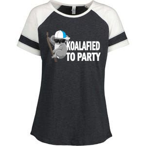 Koalafied To Party Enza Ladies Jersey Colorblock Tee