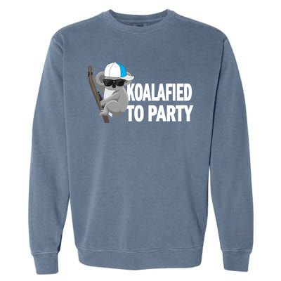 Koalafied To Party Garment-Dyed Sweatshirt