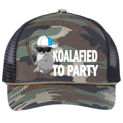 Koalafied To Party Retro Rope Trucker Hat Cap