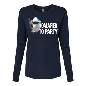 Koalafied To Party Womens Cotton Relaxed Long Sleeve T-Shirt