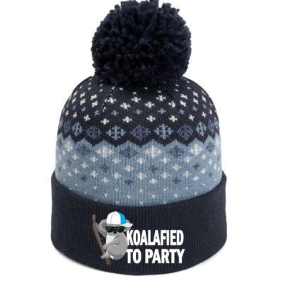 Koalafied To Party The Baniff Cuffed Pom Beanie