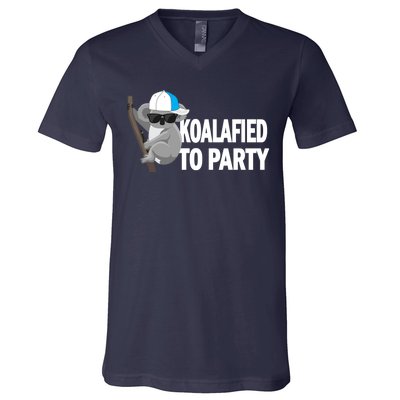 Koalafied To Party V-Neck T-Shirt