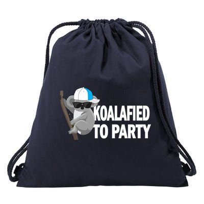 Koalafied To Party Drawstring Bag