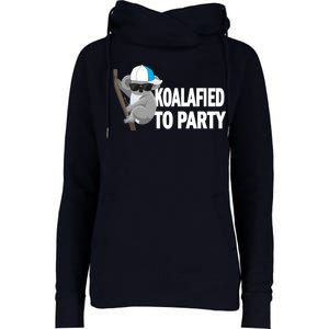 Koalafied To Party Womens Funnel Neck Pullover Hood