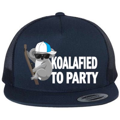 Koalafied To Party Flat Bill Trucker Hat