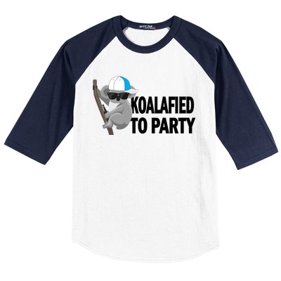 Koalafied To Party Baseball Sleeve Shirt