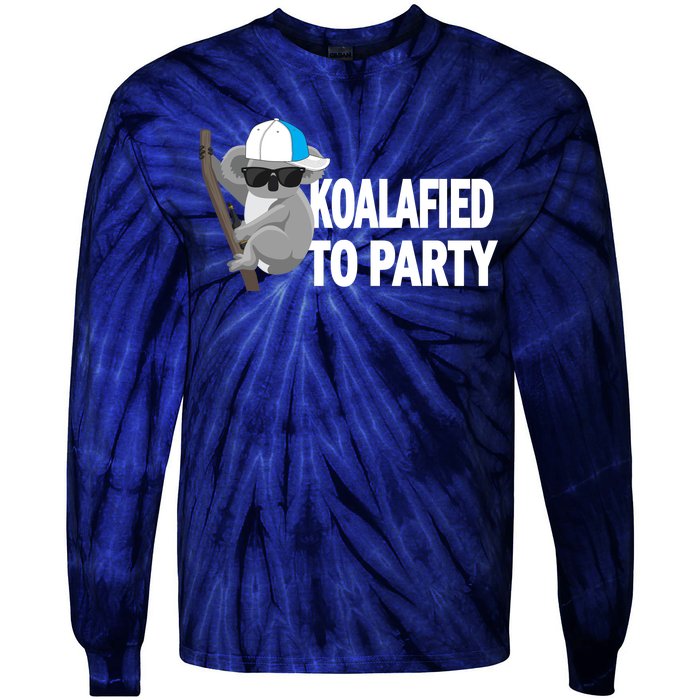 Koalafied To Party Tie-Dye Long Sleeve Shirt