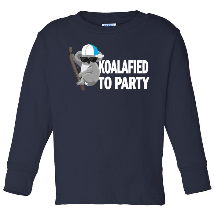 Koalafied To Party Toddler Long Sleeve Shirt