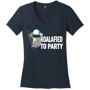 Koalafied To Party Women's V-Neck T-Shirt