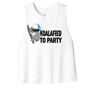 Koalafied To Party Women's Racerback Cropped Tank