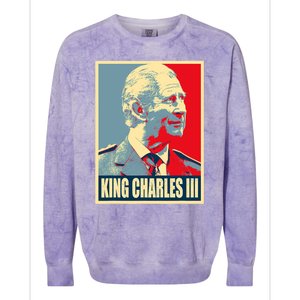 King Of Britain Charles III Colorblast Crewneck Sweatshirt