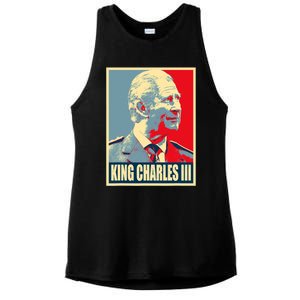 King Of Britain Charles III Ladies PosiCharge Tri-Blend Wicking Tank