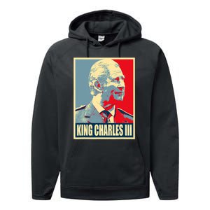 King Of Britain Charles III Performance Fleece Hoodie