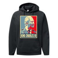 King Of Britain Charles III Performance Fleece Hoodie