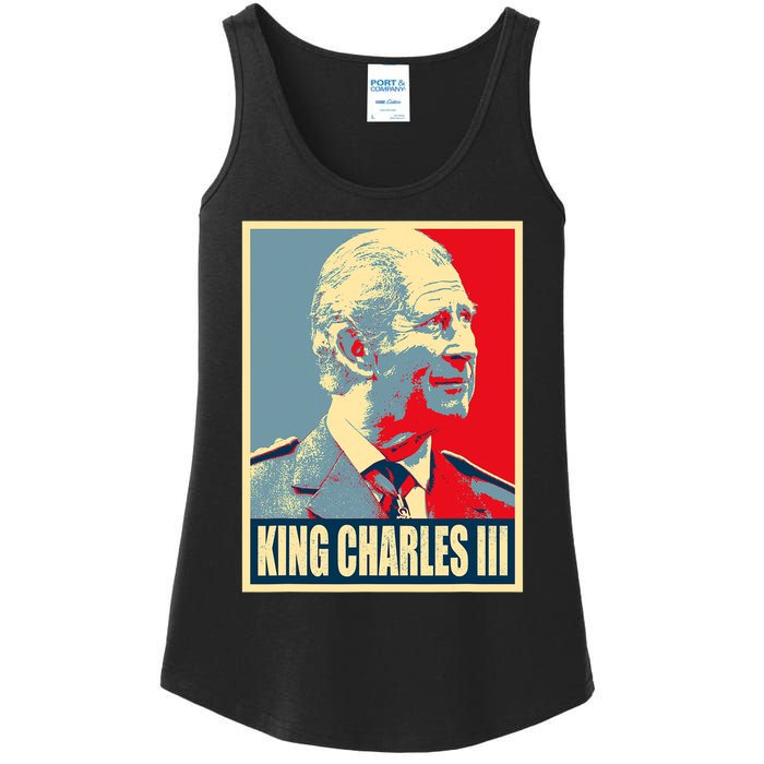 King Of Britain Charles III Ladies Essential Tank