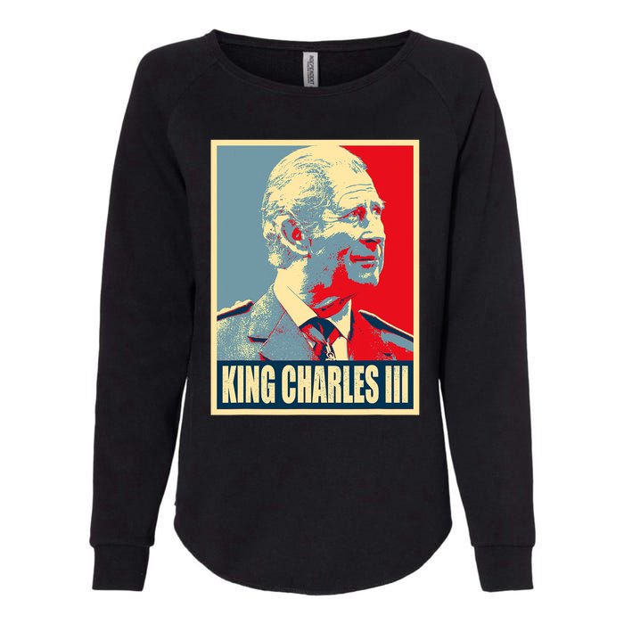 King Of Britain Charles III Womens California Wash Sweatshirt