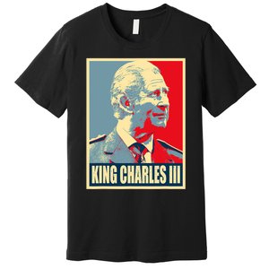 King Of Britain Charles III Premium T-Shirt