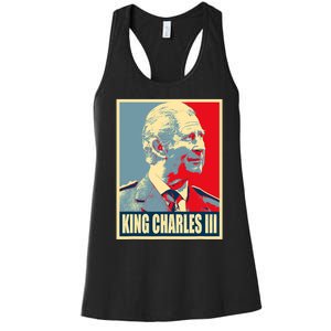 King Of Britain Charles III Women's Racerback Tank