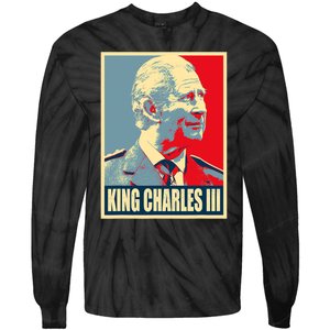 King Of Britain Charles III Tie-Dye Long Sleeve Shirt