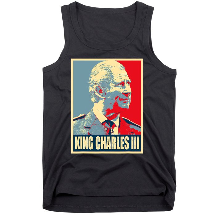 King Of Britain Charles III Tank Top