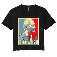 King Of Britain Charles III Women's Crop Top Tee