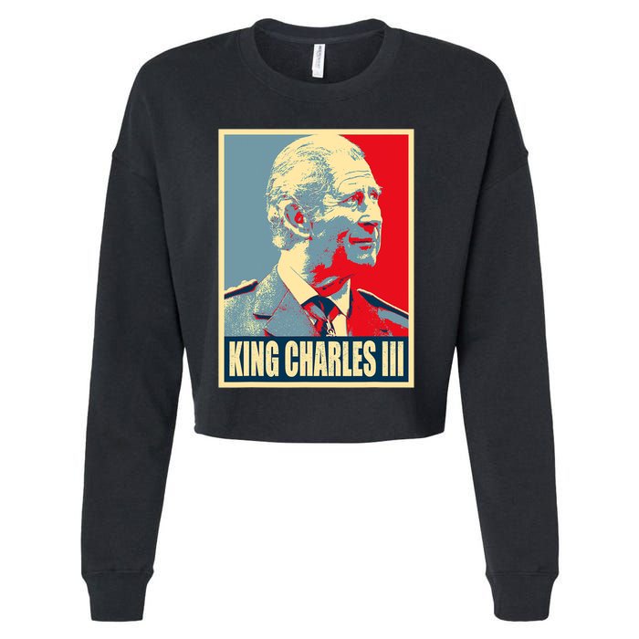 King Of Britain Charles III Cropped Pullover Crew