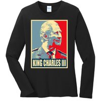 King Of Britain Charles III Ladies Long Sleeve Shirt