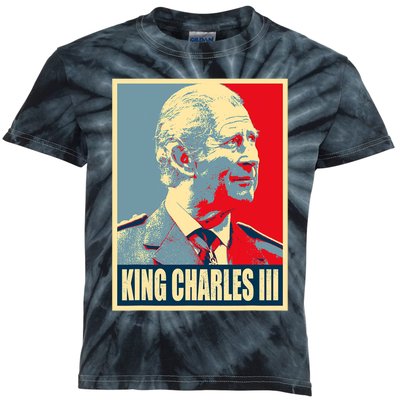 King Of Britain Charles III Kids Tie-Dye T-Shirt